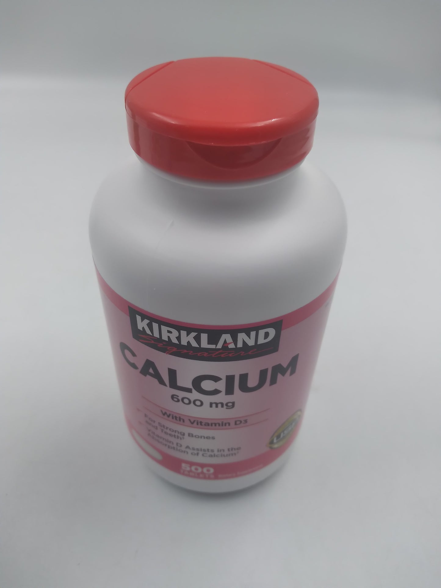 Kirkland Signature Calcium 600mg with Vitamin D3 500 tablets