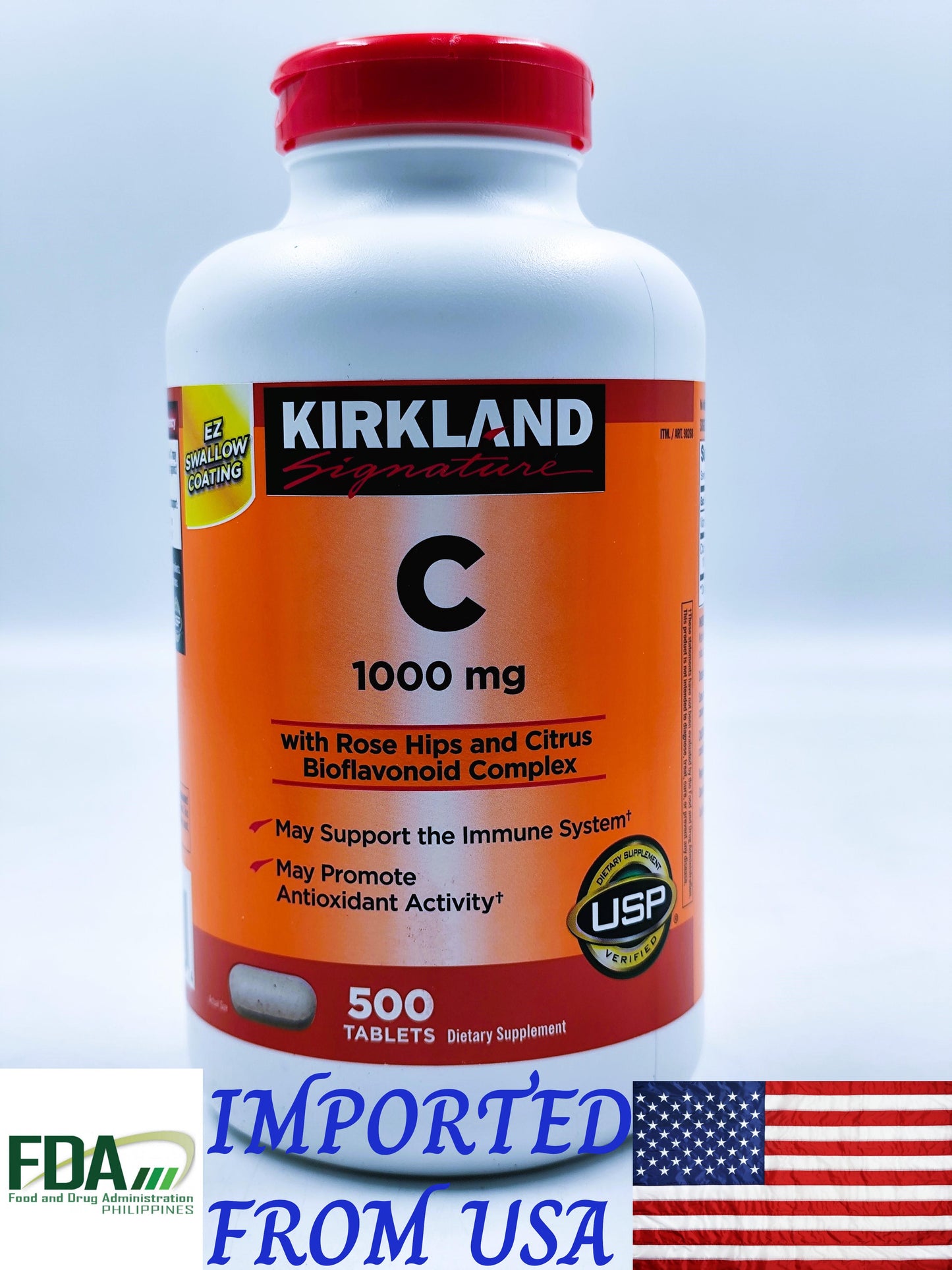 Kirkland Signature Vitamin C 1000mg 500 tablets #98268