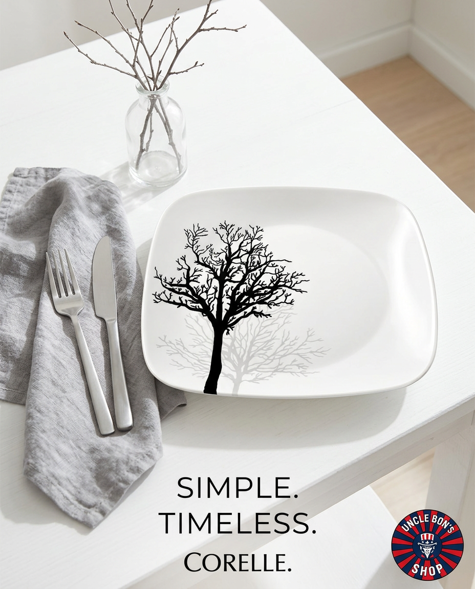 Corelle Timber Shadows Square Dinnerware
