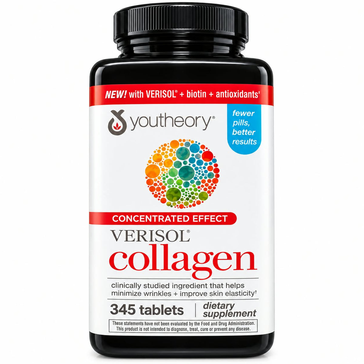 Youtheory Verisol Collagen Concentrated effect 345 tablets
