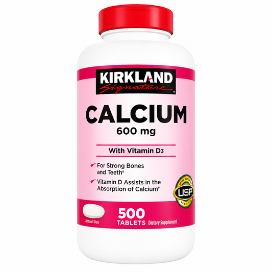 Kirkland Signature Calcium 600mg with Vitamin D3 500 tablets