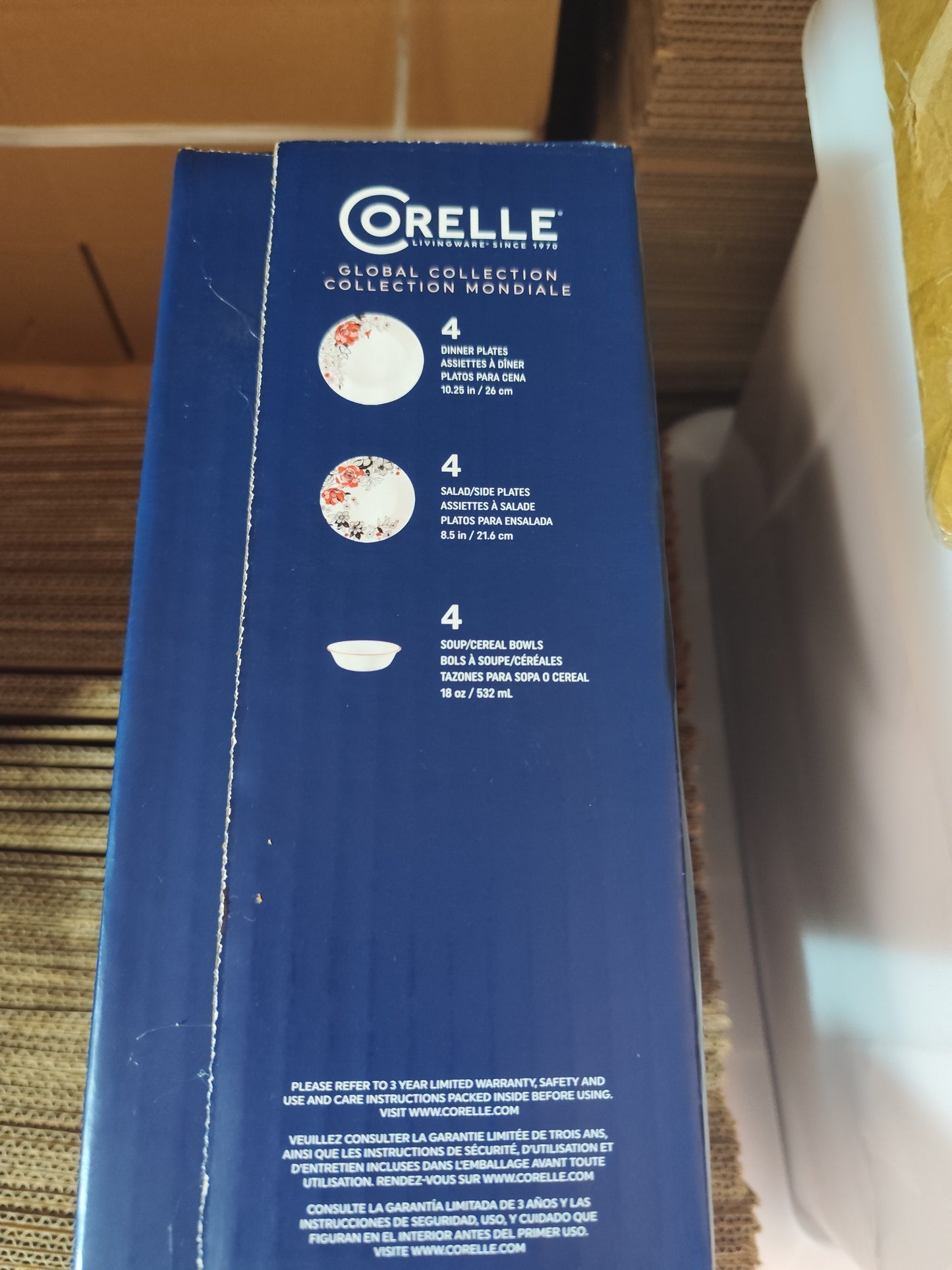Corelle Chelsea Rose 12 pcs set