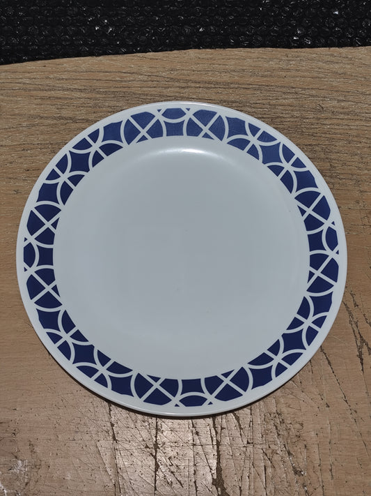 Corelle Vitrelle Cobalt Circles Dinner Plate 26cm (10.25in) diameter