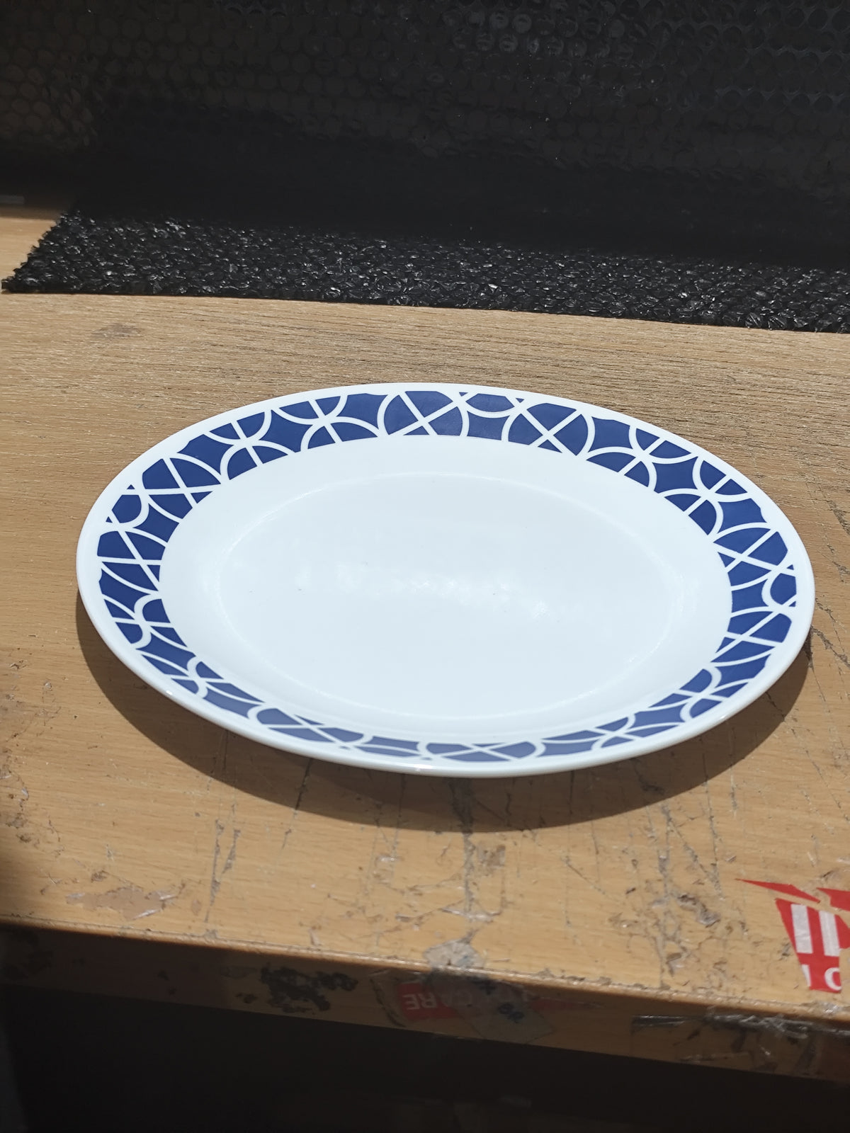 Corelle Vitrelle Cobalt Circles Dinner Plate 26cm (10.25in) diameter
