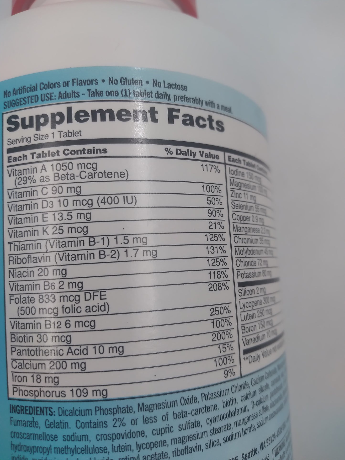 Kirkland Signature Daily Multi Vitamins and Minerals 500 tablets