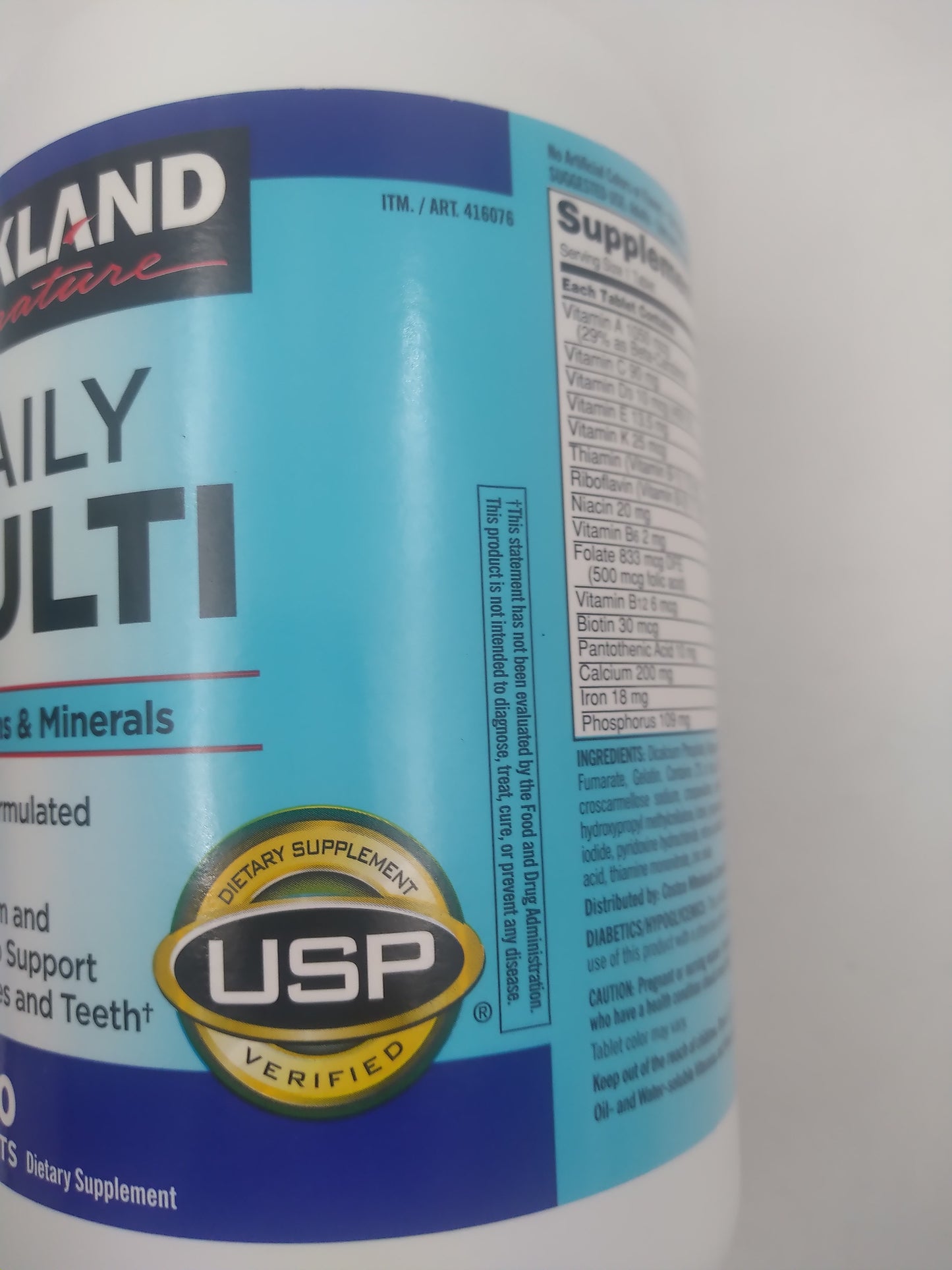 Kirkland Signature Daily Multi Vitamins and Minerals 500 tablets