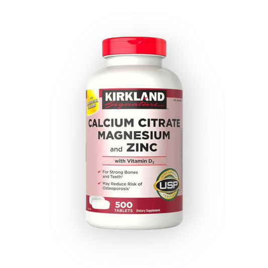 Kirkland Signature Calcium Citrate Magnesium and Zinc with Vitamin D3🇱🇷