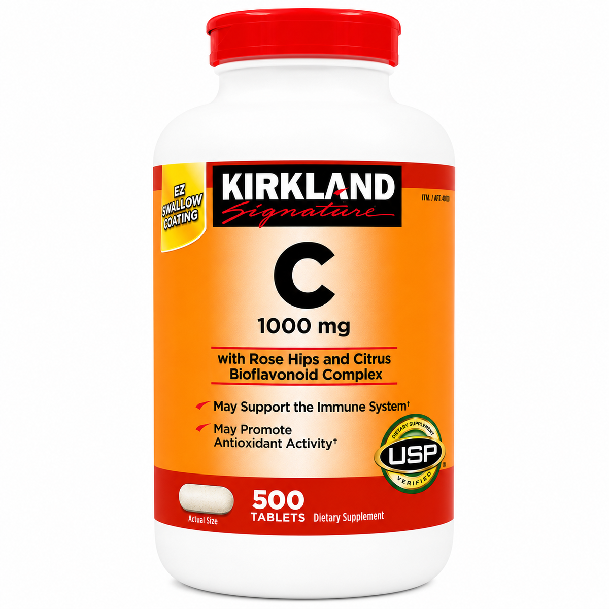Kirkland Signature Vitamin C 1000mg 500 tablets #98268