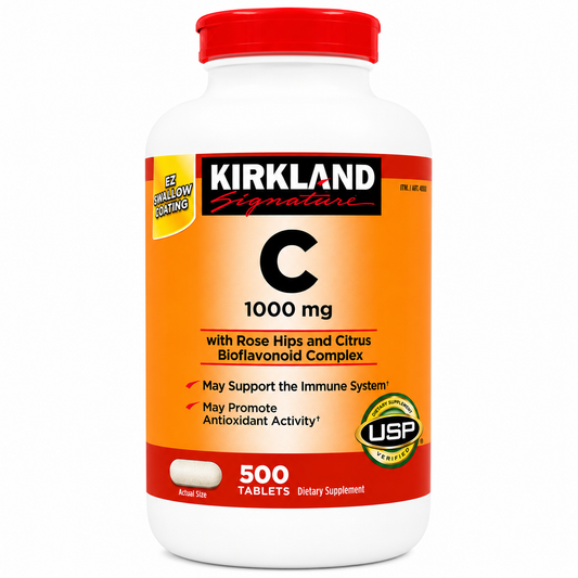 Kirkland Signature Vitamin C 1000mg 500 tablets #98268